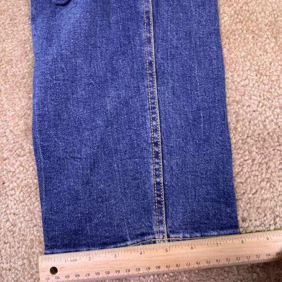 OLD NAVY Womens Extra High Rise Sky Hi Straight Blue Jeans Size 16 36x27 E625 - Picture 13 of 14
